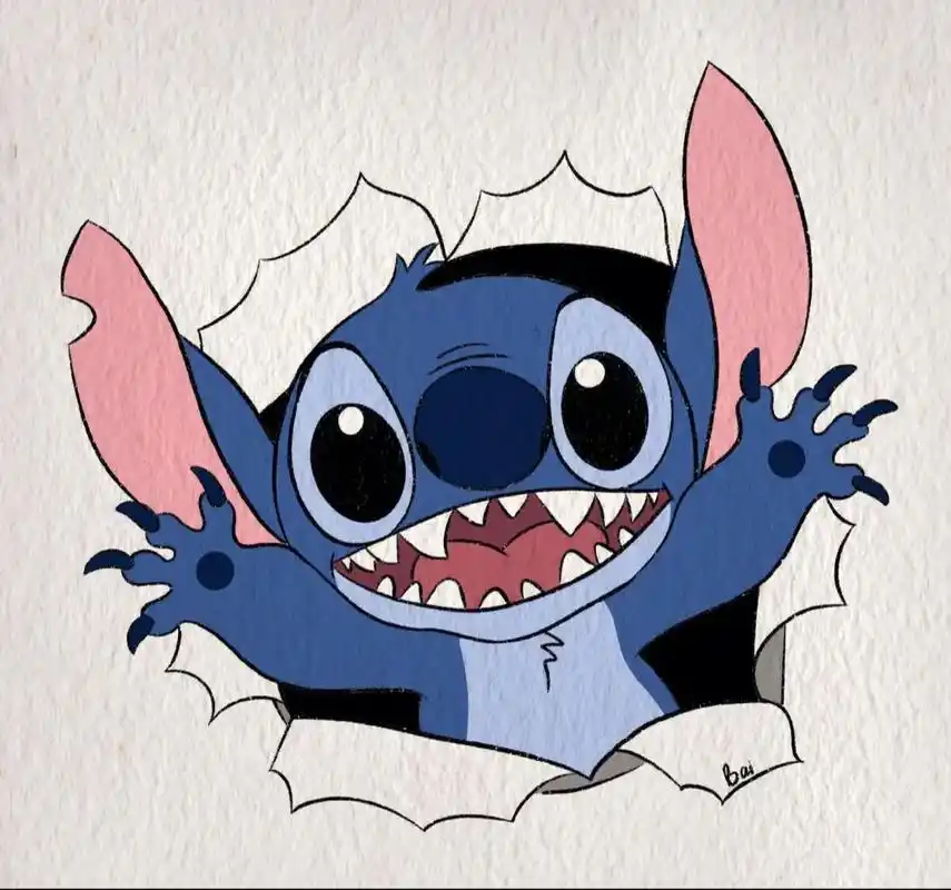 哎呀,我是如此喜欢憨憨可爱呆萌的史迪仔  最后一张生日的史迪 - 抖音