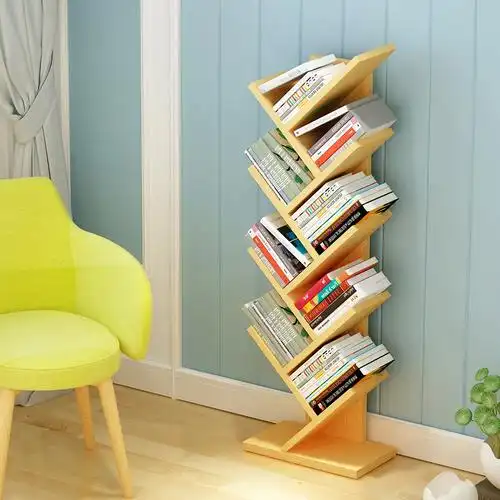 树形书架简约现代客厅简易落地书架置物架个性