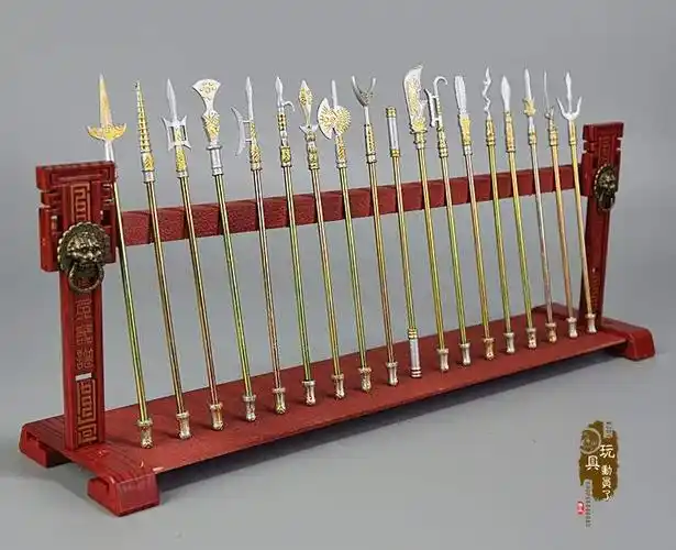 热销兵人专区_三国演义长合金模型十八般兵器武器全套18件儿童玩具