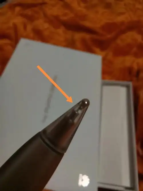 华为手写笔芯歪成这样正常吗