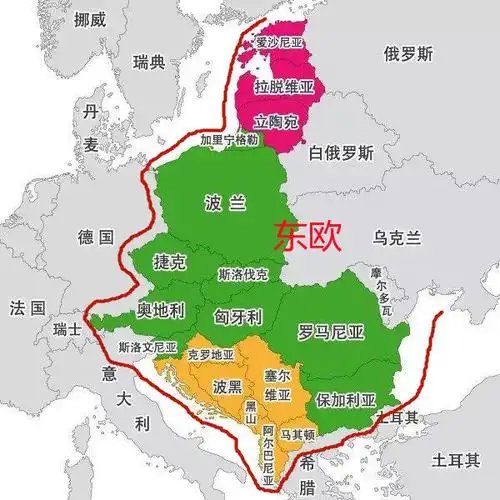 东欧有哪些国家东欧包括哪些国家东欧国家位置地图