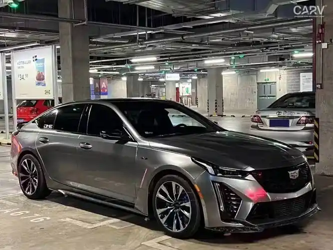 凯迪拉克ct5卡孚白金液态金属银改色膜,一种水银的质感_搜狐汽车_搜狐