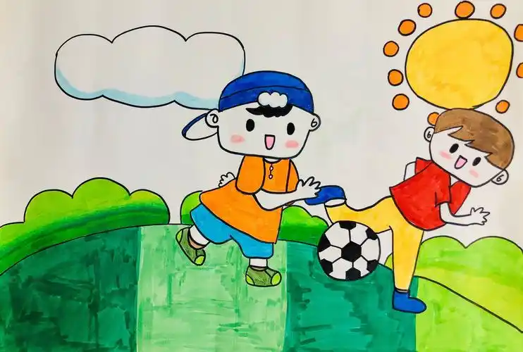2019载德小学校园足球亲子绘画大赛作品展之一
