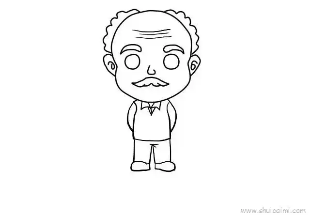 老人儿童画怎么画 老人简笔画画法