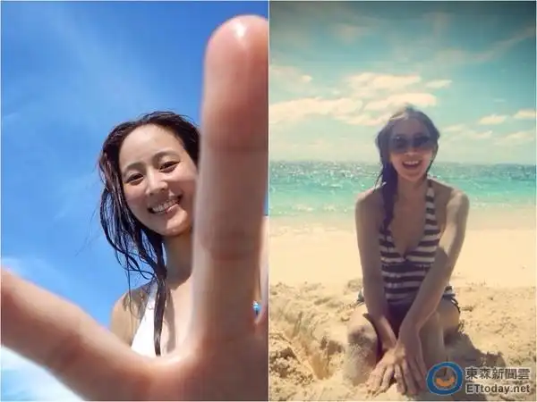 张钧甯海滩大解放! 庆33岁生日湿身辣抖c奶超犯规