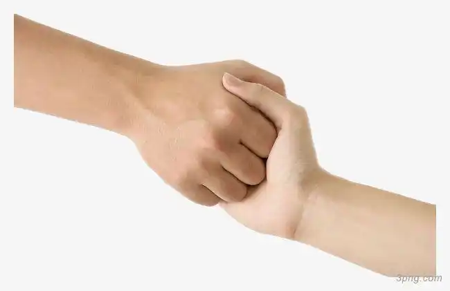 双手相扣手势高清