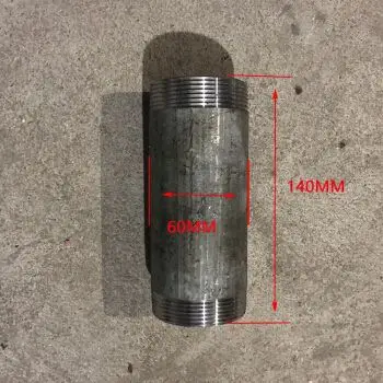 洒水车2寸镀锌管钢管件dn50加厚外螺纹白铁皮镀锌圆管水管直接 dn50