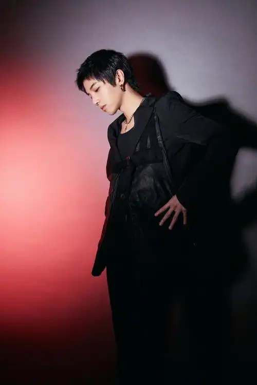 华晨宇帅气西装光影写真大片