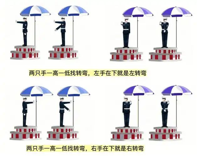 科一交警手势快速记忆