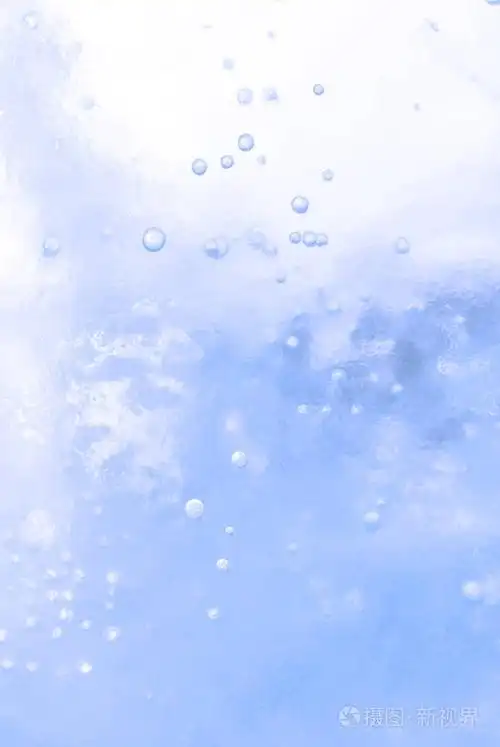 背景, 纹理-蓝色半透明表面的冰与气泡