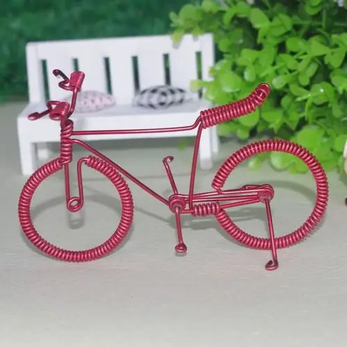 【细轮单车】铁线工艺模型摆件创意家居纯手工自行车diy工艺品