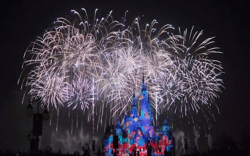 【4k】上海迪士尼2021新春超美烟花秀