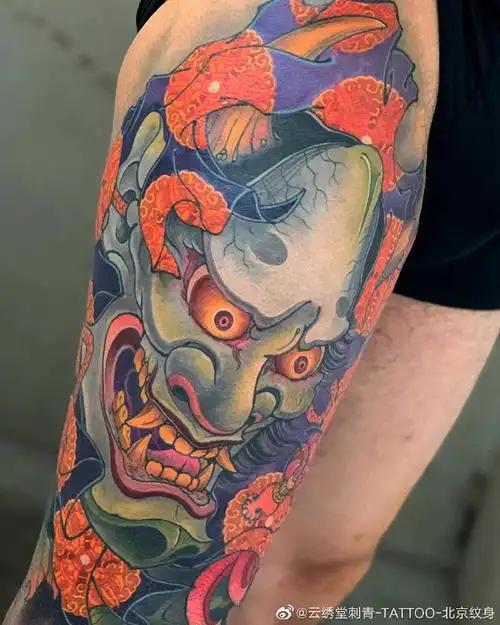 新传统纹身##新传统##传统纹身##传统风格##般若纹身##龙纹身##半甲