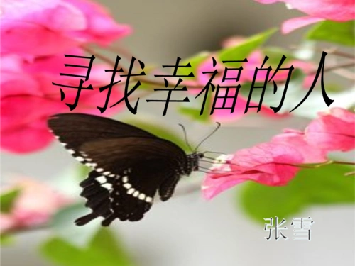 寻找幸福人ppt-张雪.ppt