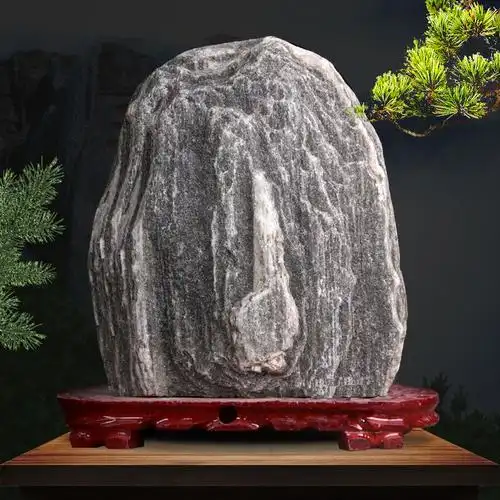 泰山石敢当镇室内玄关山石角化路冲天天然原石办公室装饰摆件