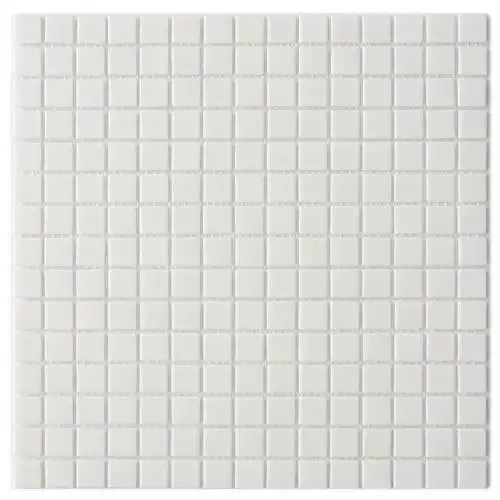 纯白色玻璃马赛克卫生间瓷砖阳台砖浴室厨房马赛克简约墙砖20x20