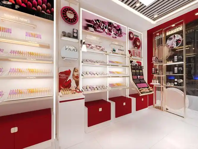 化妆品店空间设计效果图-【城起设计公司】装修效果图