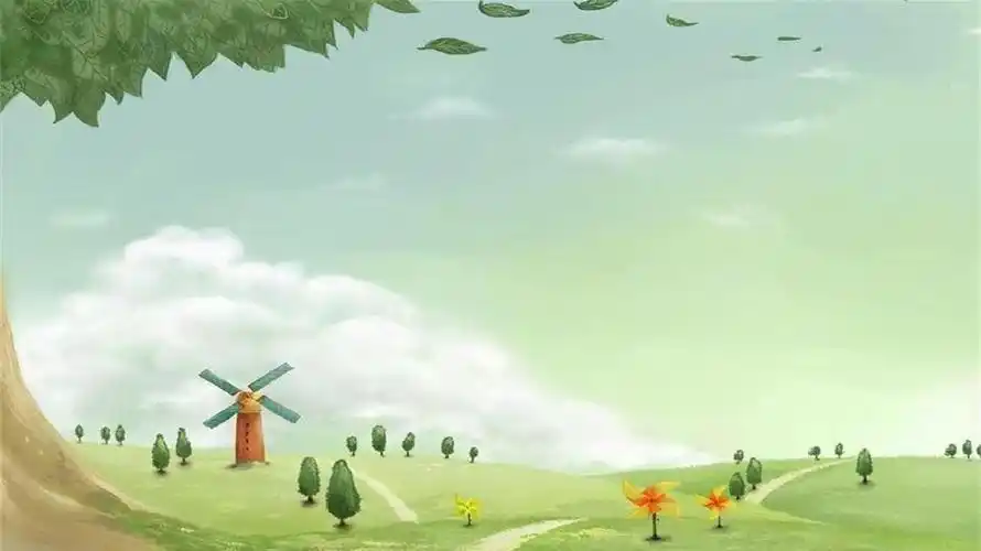 卡通乡村田园风光ppt背景图片_word文档在线阅读与下载_免费文档