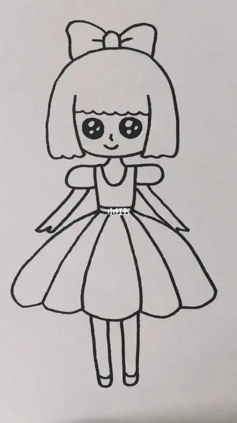 strong>简笔画女孩简笔画女孩 /strong>图片可爱