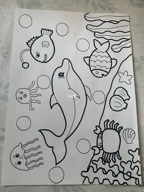 儿童画主题(海底世界)