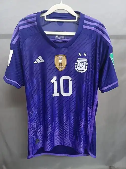 阿根廷客场球员版实拍#球衣分享  #球衣  #足球  #球员版球衣