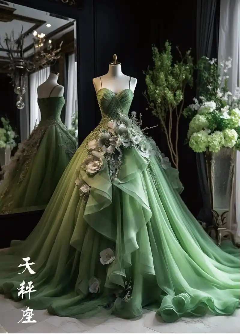 十二星座之晚礼服系列.宝子们喜欢这个系列吗? #ai绘画 # - 抖音