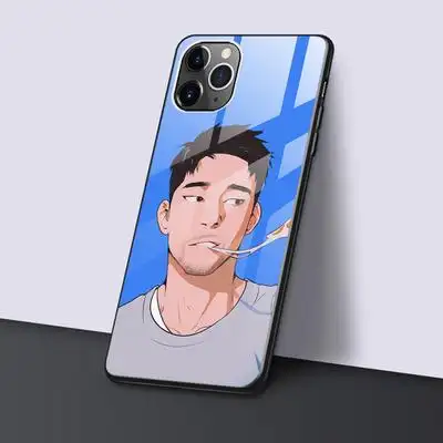 华为苹果痞帅型男手机壳适用12promaxp40软边玻璃手机保护套