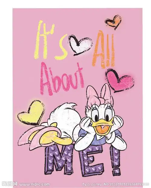 唐老鸭与黛丝简笔画