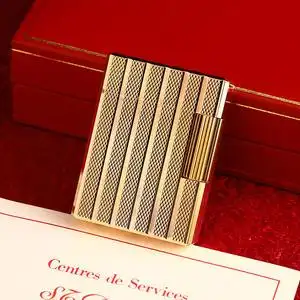 0063人付款淘宝法国都澎dupont都彭朗声打火机纯铜钢音充气天然贝壳