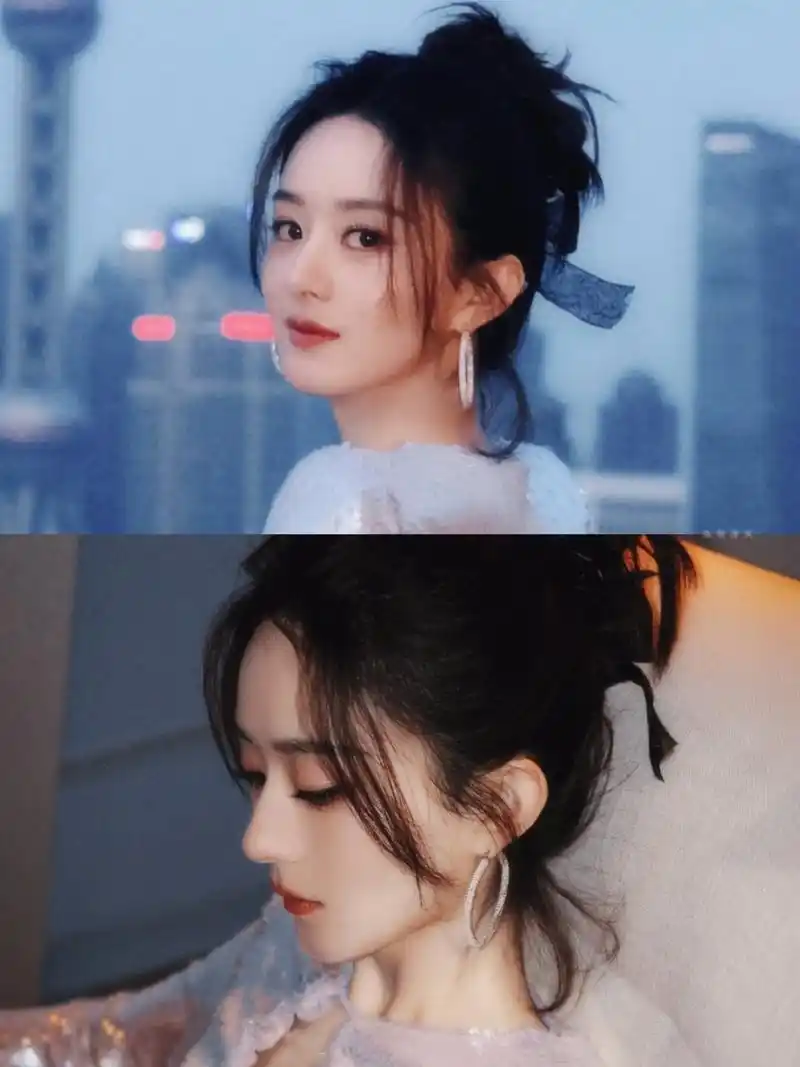 赵丽颖今日品牌活动的妆造好美啊!