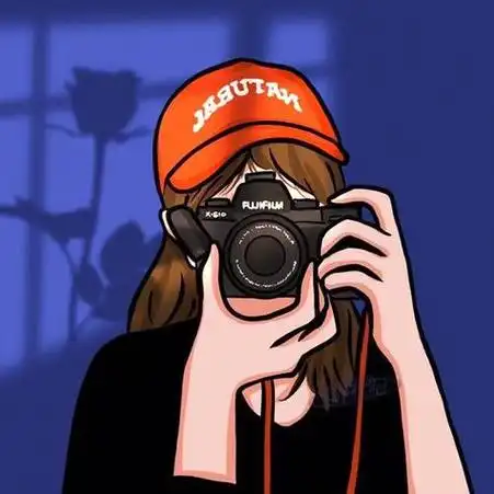 拿相机摄影女生头像打卡59