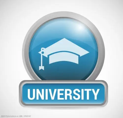 金属质感大学校园标志矢量素材