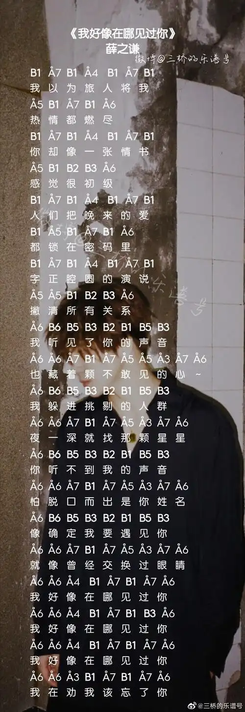 光遇我好想在哪见过你琴谱-钢琴竖琴谱图片分享-燕鹿手游网