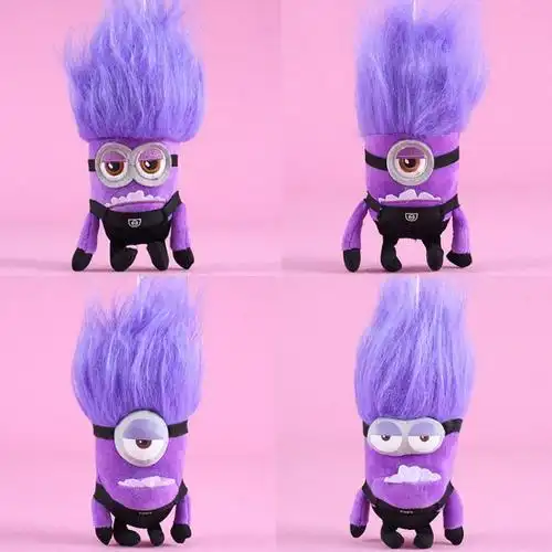 卑鄙的我紫色小黄人公仔神偷奶爸玩偶玩具小紫人娃娃