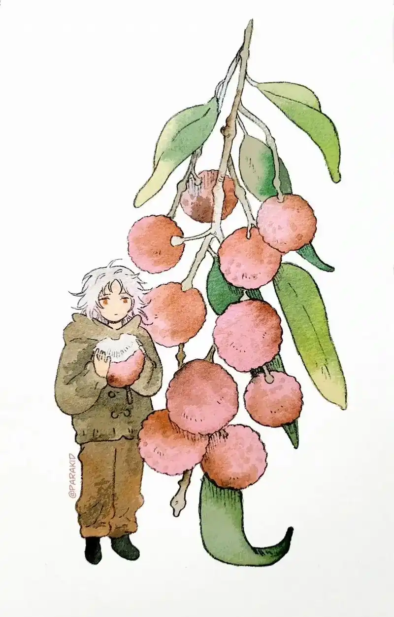 96每天认识一位插画师04.用水彩绘制森系少女 ins:pa - 抖音