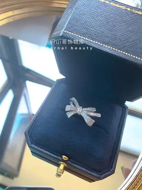 【官方旗舰】graff戒指graff钻石同款钻戒平替t形钻拼接立体设计甜美