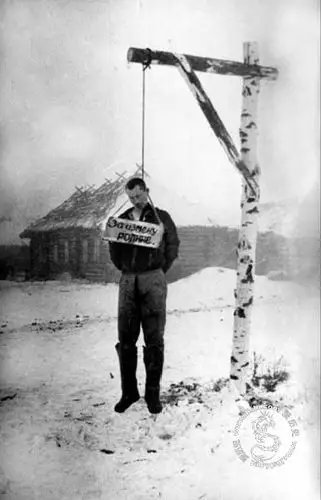 二战中东线德军绞死苏联游击队员全过程