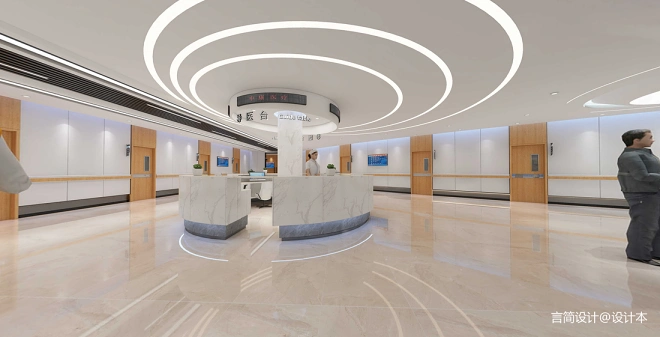 医疗机构1500平米装修案例_效果图 - 体检中心 - 设计本