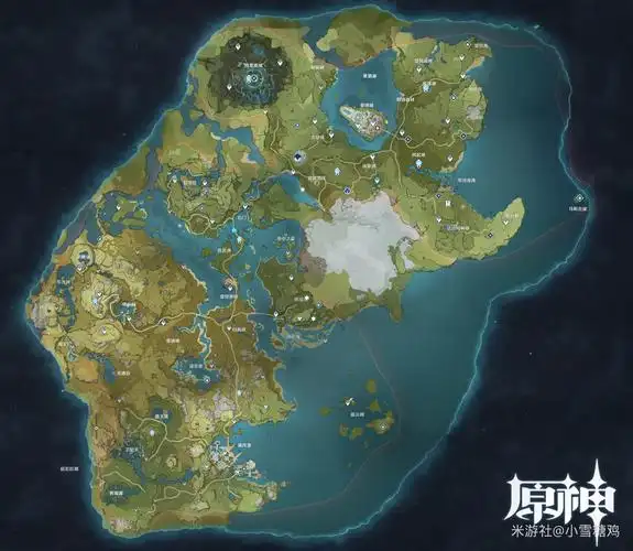 《原神》地图——提瓦特大陆地图全貌(超大)