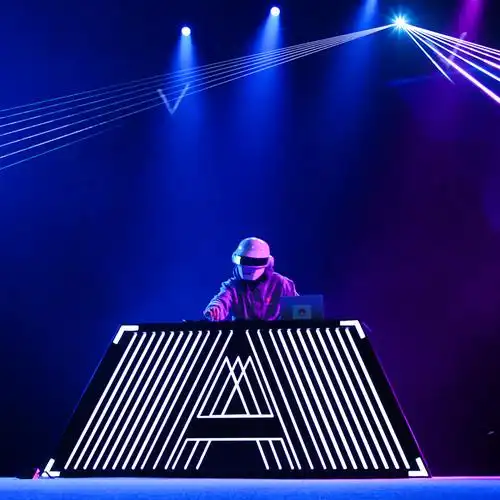 打碟台发光dj台打碟台酒吧打碟桌可移动声控混音台发光桌吧台台面12米