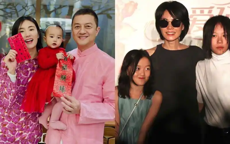 李亚鹏娇妻罕提继女,关系亲疏一目了然,16岁李嫣越来越像王菲