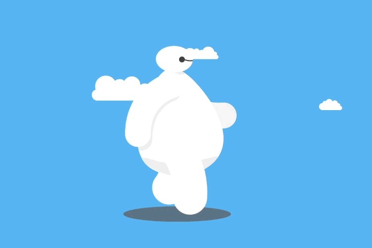 大白打黑走心了gif|动漫|动画片|ui小温同学_原创作品-站酷zcool