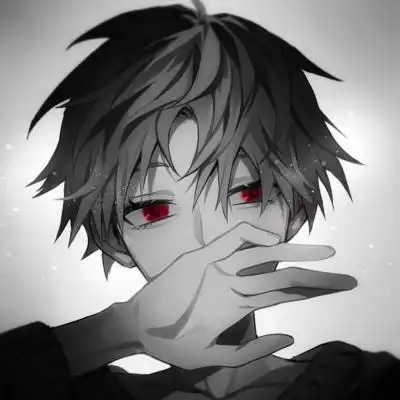黑白系动漫头像男生高清超酷的黑色系动漫人物男生头像图片
