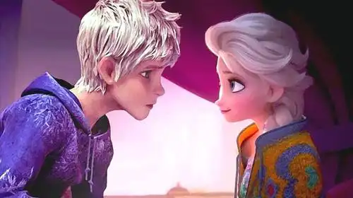 艾莎&杰克冻人的感情故事 冰雪奇缘&守护者联盟