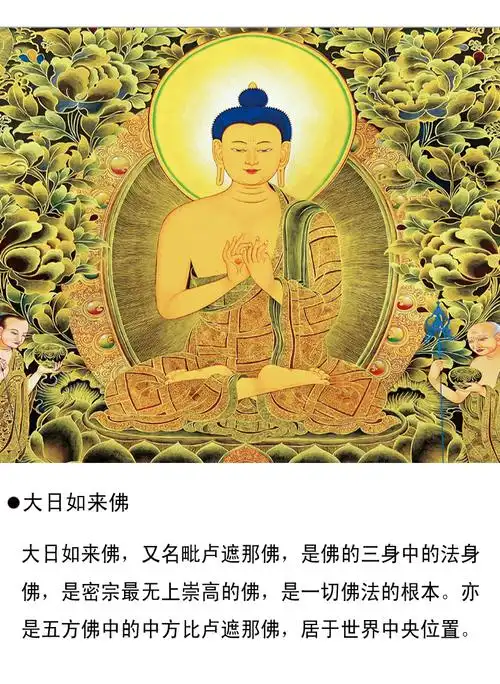 唐卡装饰画佛像挂画大日如来画像客厅释迦牟尼佛中堂玄关菩萨供奉香槟