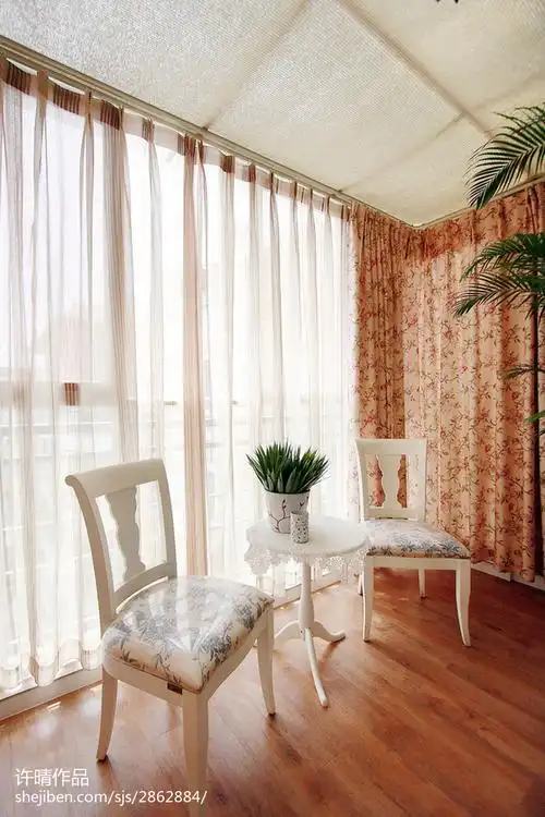 欧式田园风格阳台装修效果图