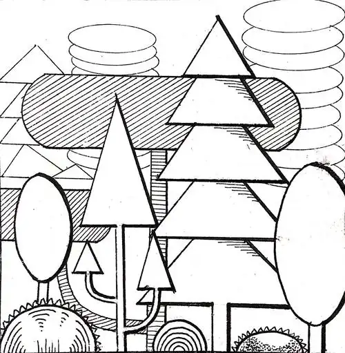 点线面影子正负形综合构成