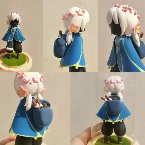 光遇小狐狸包包 光遇公仔玩偶定制白鸟树脂摆件平菇巫师人偶模型手游