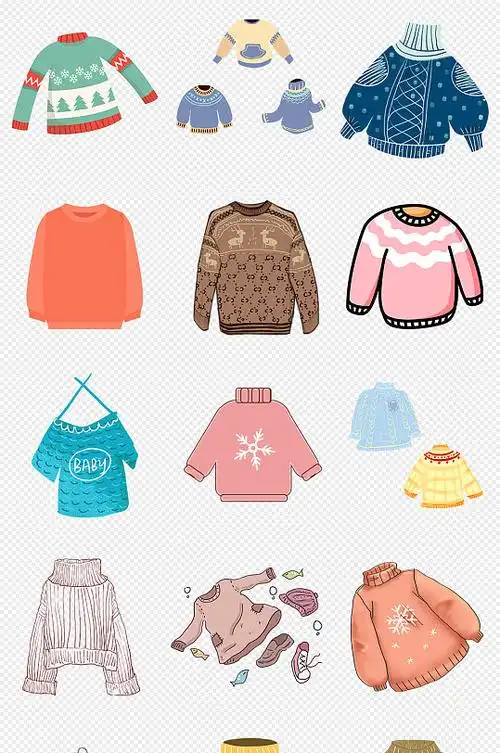 卡通手绘毛衣png免抠素材