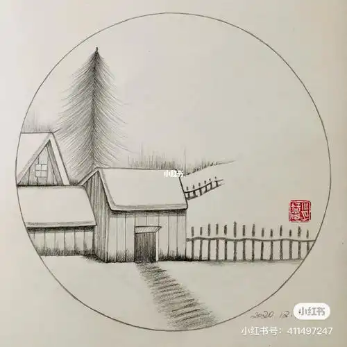 新手临摹铅笔画